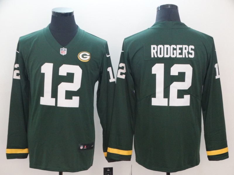 Men's Green Bay Packers Aaron Rodgers #12 Green Jersey